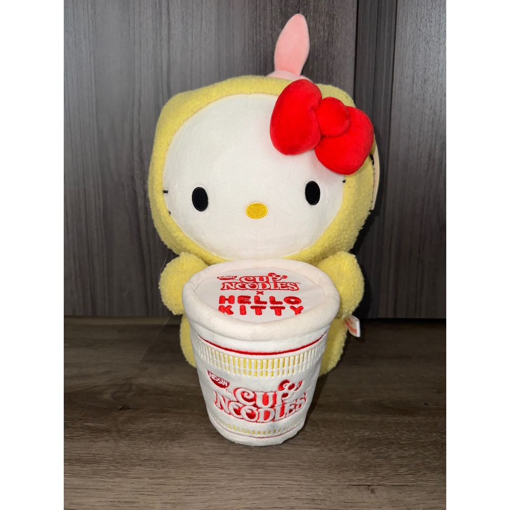 NWT Hello Kitty x Cup Noodles 12" Stuffed Animal
